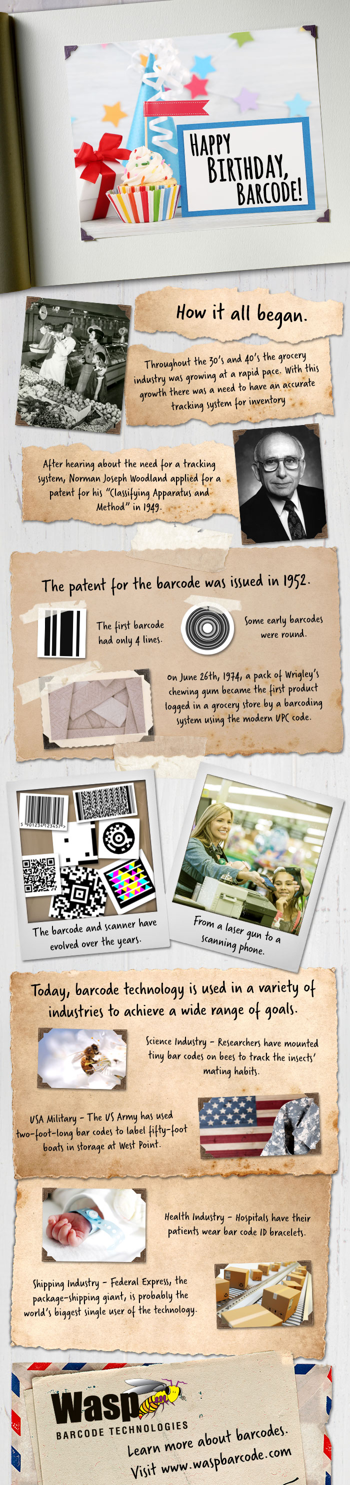 条形码-生日inforgraphic - 1017